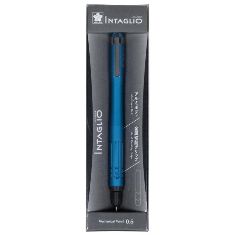 インタリオ シャープペン 0.5mm ブルー ブルー