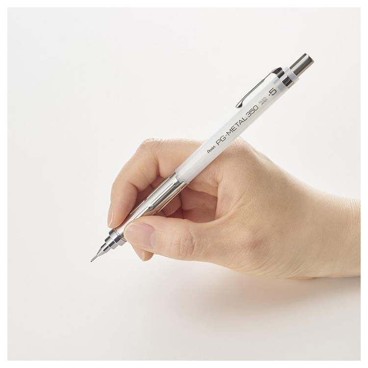 PGメタル350 シャープペンシル 0.5mm クリアホワイト クリアホワイト