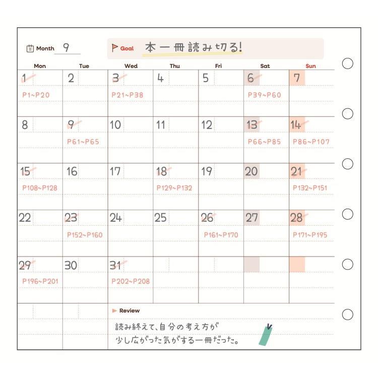 システモ バインダー 6穴スクエア ピンク ピンク