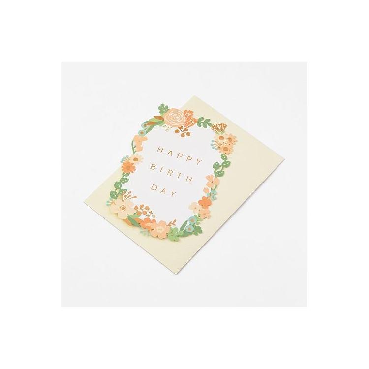 バースデーカード レーザーカット 花柄 ステーショナリー ロフト公式通販サイト Loft