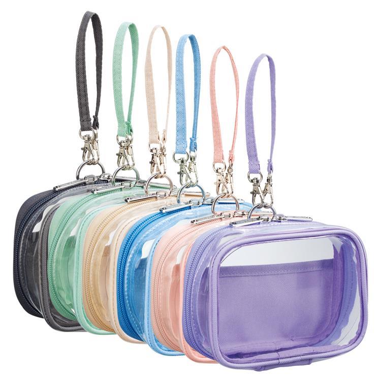 ミファ デコレーションボックスポーチ ミニミニ ワイド ブルー ブルー