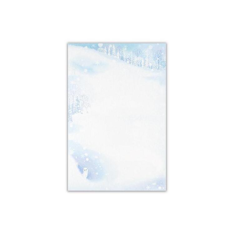 冬柄 便箋 ふわり 花びら雪A 花びら雪A