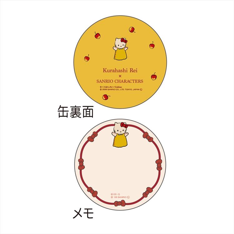 缶入りメモ サンリオキャラクターズ×くらはしれい ハローキティ 赤