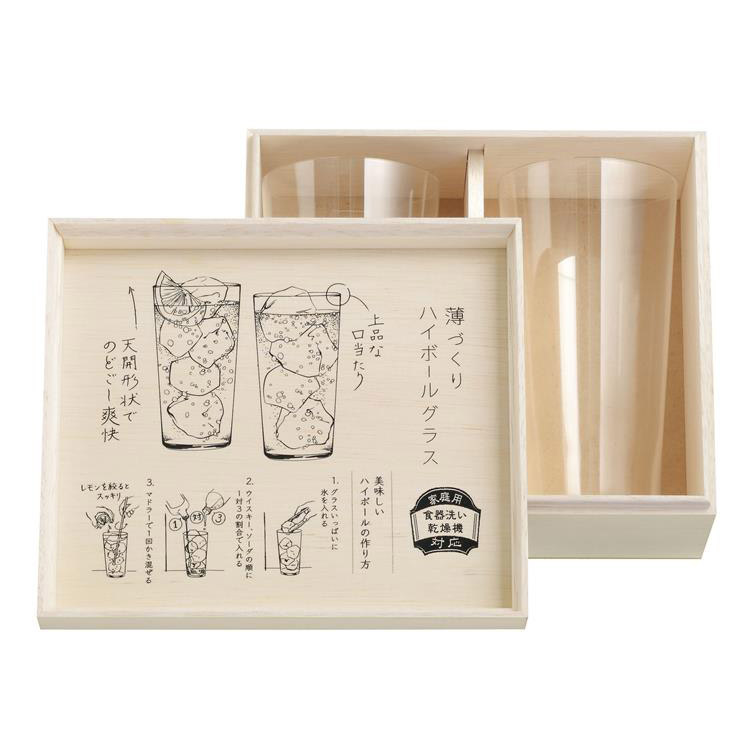 薄づくりハイボールグラスセット