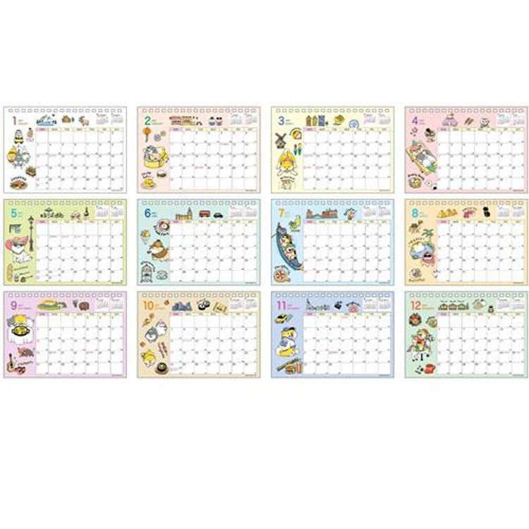 2027年1月始まりカレンダー 卓上 しばんばん 旅ゆけばばんばん 旅ゆけばばんばん