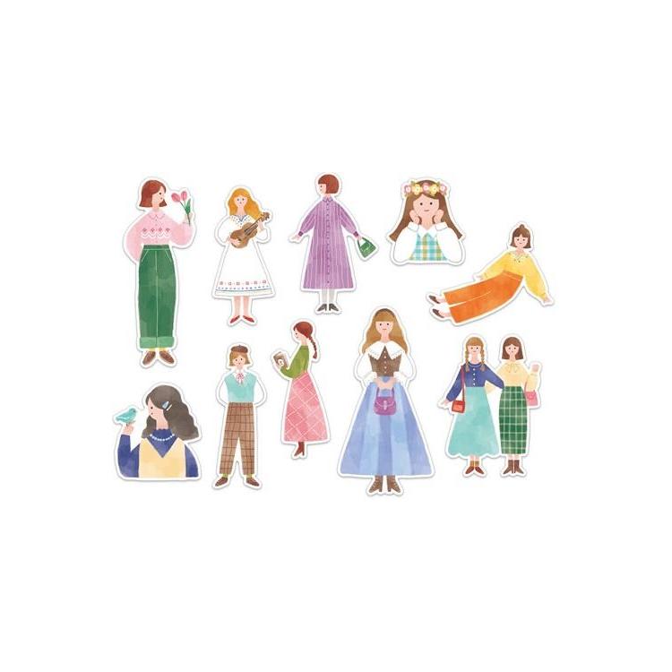 アミ ステッカー レトロガール ステーショナリー ロフト公式通販サイト Loft