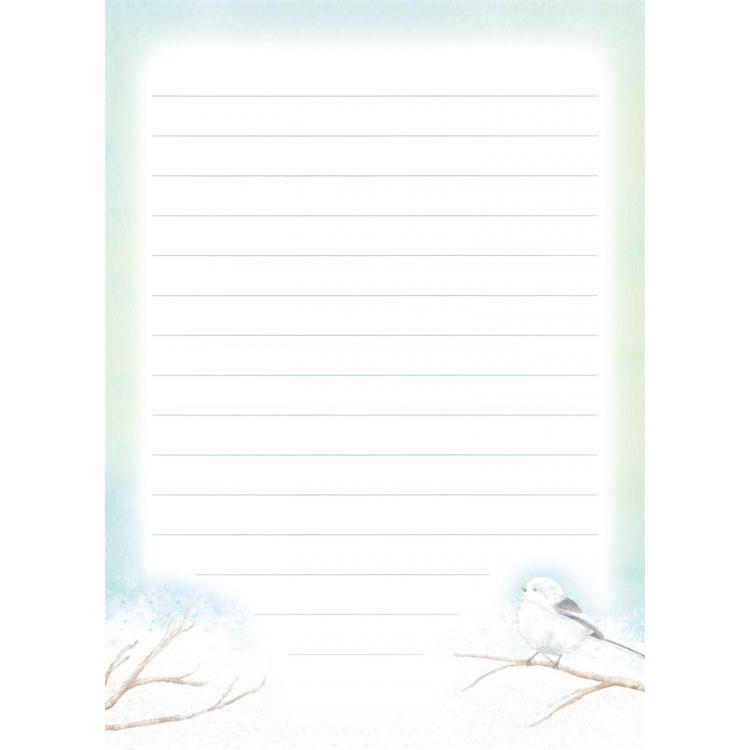 冬柄 便箋 シマエナガ
