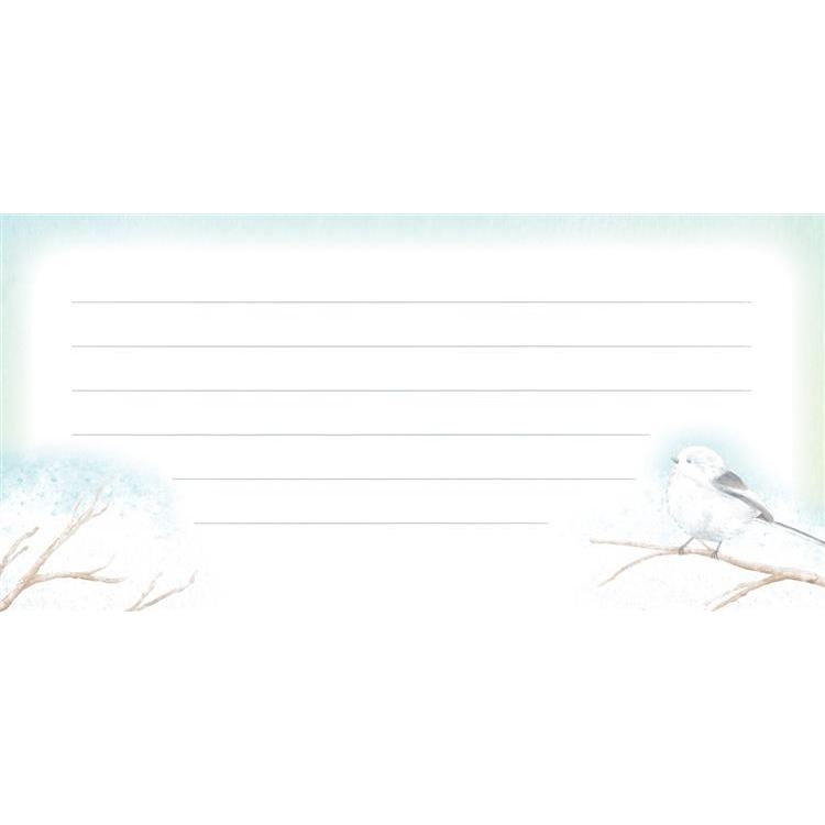 冬柄 一筆箋 シマエナガ