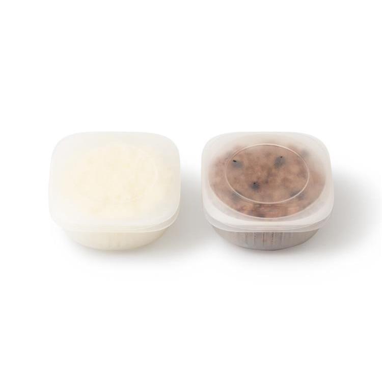 蒸気であたためる冷凍ごはん容器 2個セット クリア クリア