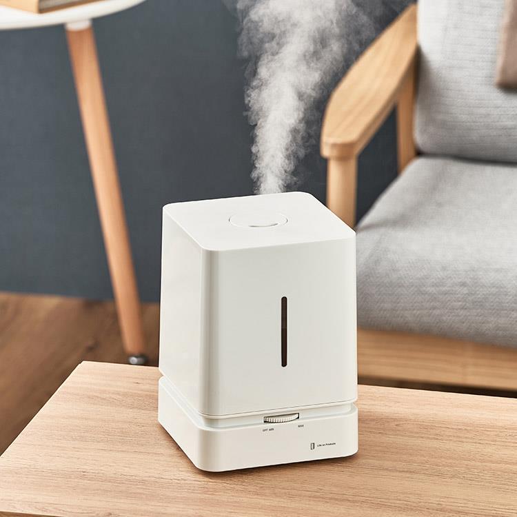 キューブ型加湿器 リリーホワイト