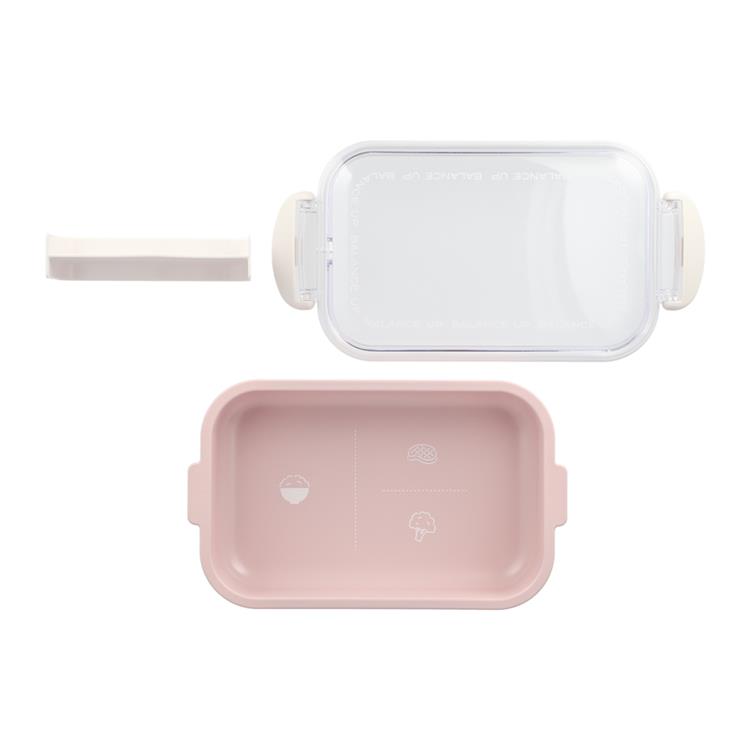 タイトランチボックス 650ml ピンクベージュ バランスアップ お弁当箱【ロフト限定】 ピンクベージュ
