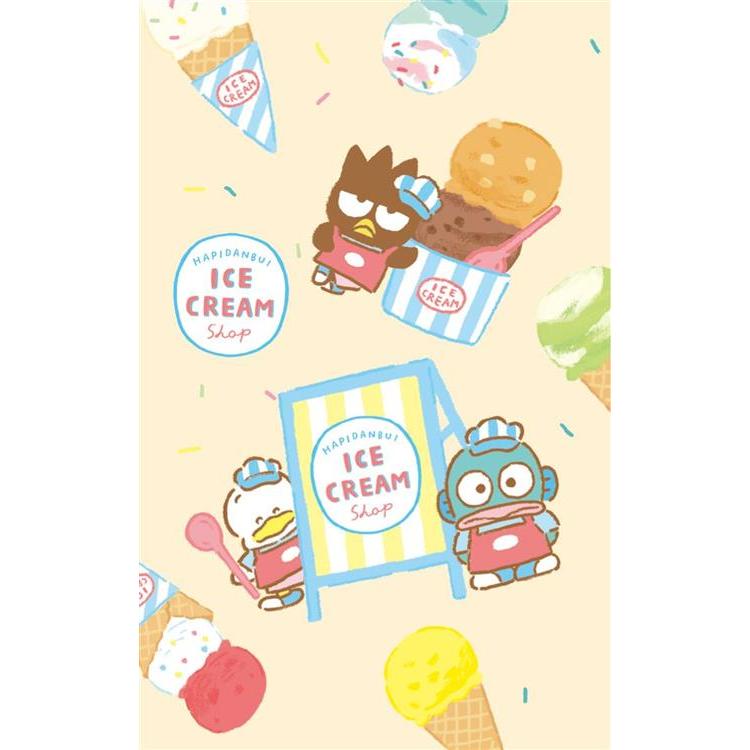 ぽち袋 はぴだんぶい アイスクリームショップ バッドばつ丸&ハンギョドン&あひるのペックル2 3枚入り【ロフト限定】 バッドばつ丸&ハンギョドン&あひるのペックル2