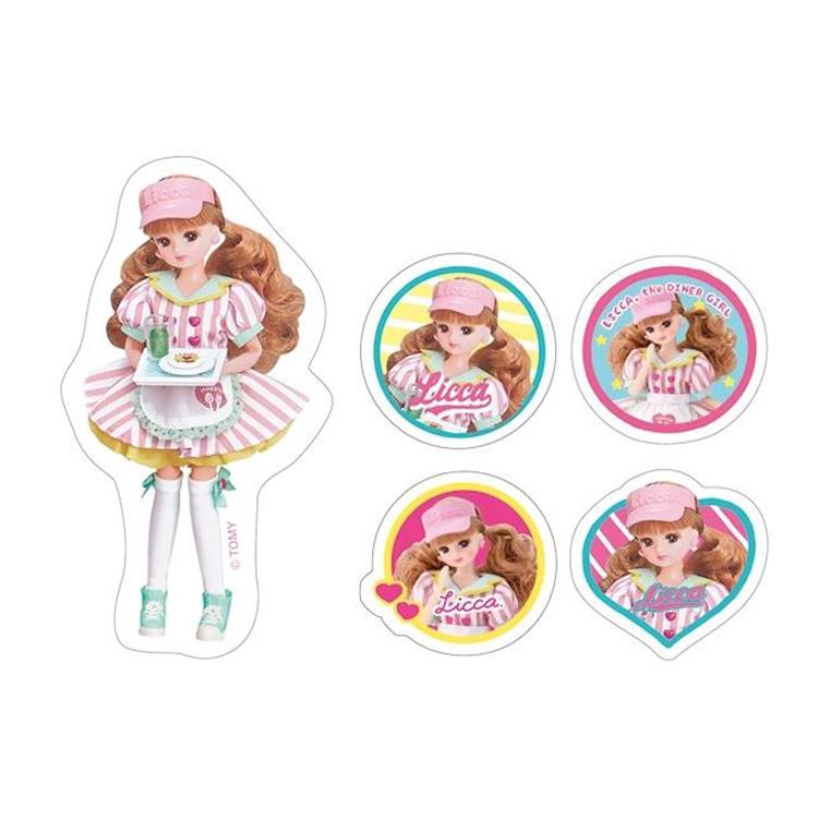 箱入りフレークシール リカちゃん ダイナーカフェ ダイナーカフェ