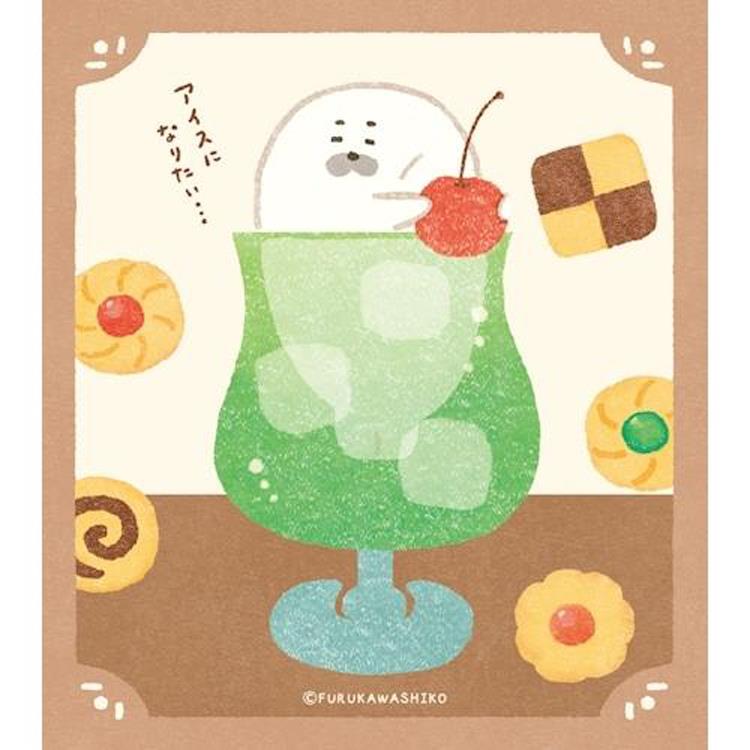 メモパッド お菓子などうぶつ工房 クリームアザラシ クリームアザラシ