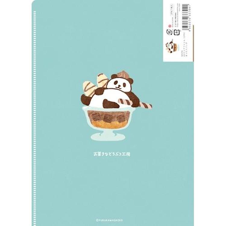 A5クリアファイル お菓子などうぶつ工房 まったりパンダ まったりパンダ