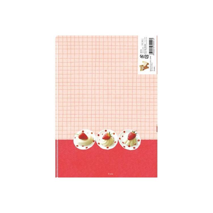 クリアファイル A5 2PK valo(ヴァロ) もぐもぐピンク もぐもぐピンク