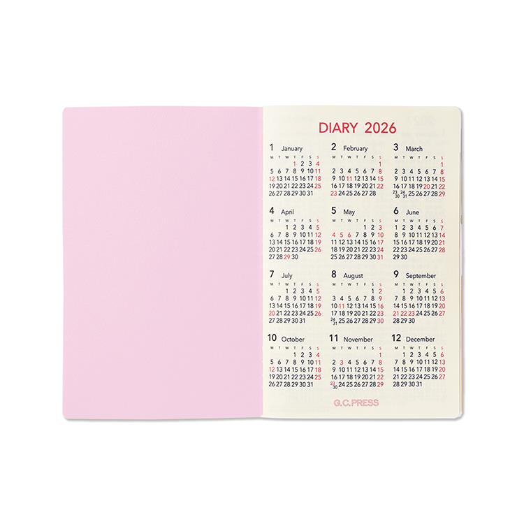 2025年12月始まり手帳 月間 A6 ポケット LIKE IT! コスメ コスメ