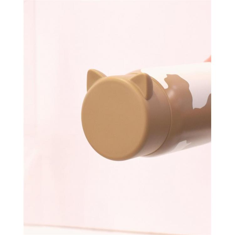 ねこみみステンレスマグボトル 490ml ベージュ 水筒 ベージュ