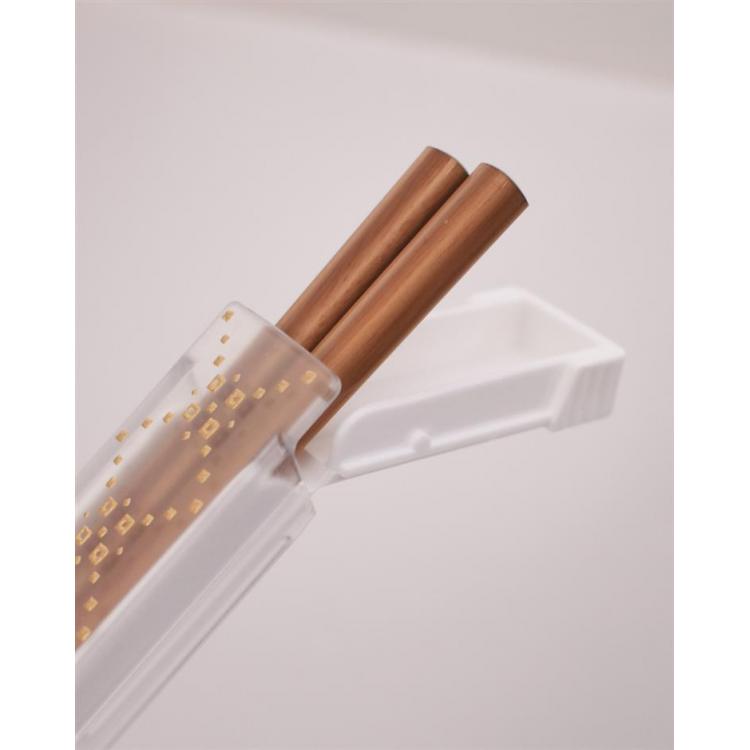 箸&ケース 18cm シルバー シルバー