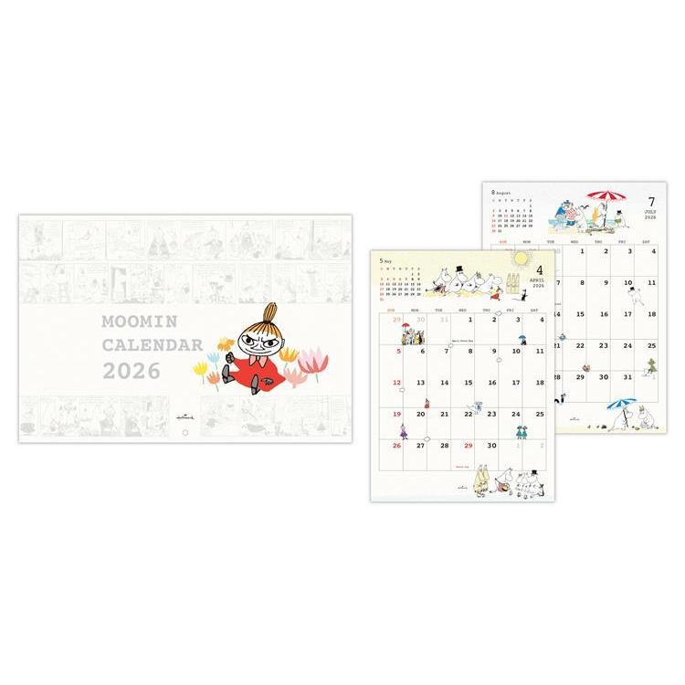 2026年1月始まりカレンダー 壁掛け 二つ折り 大 リトルミイ