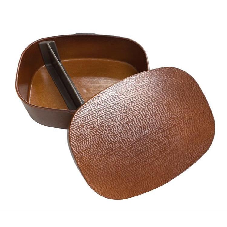 さっと洗えるわっぱ弁当 600ml ライトブラウン