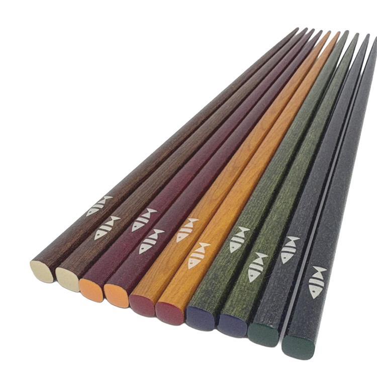 客用箸 ボーダーフィッシュ 23cm 5膳セット ‐