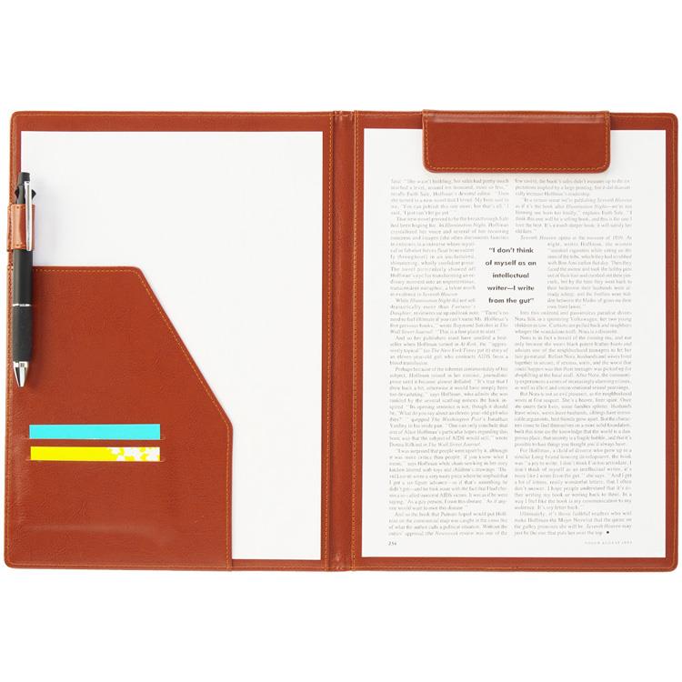 クリップファイル ブラウン ブラウン