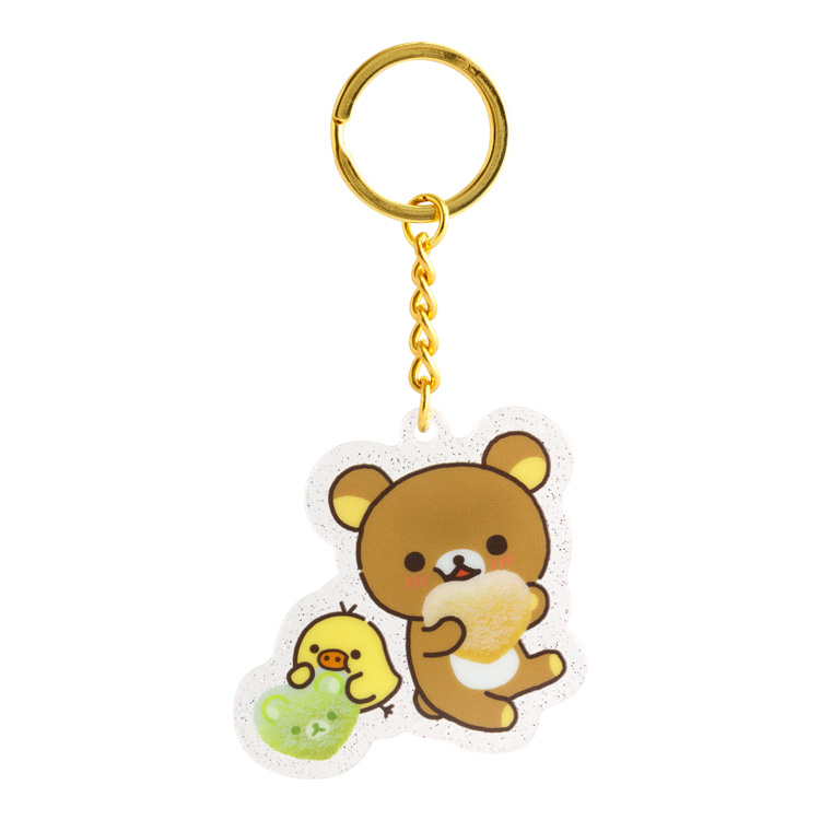 アクリルキーホルダー リラックマ×ピュレグミ リラックマ&キイロイトリ