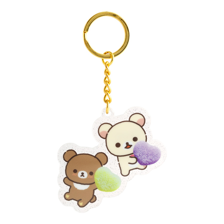 アクリルキーホルダー リラックマ×ピュレグミ コリラックマ&チャイロイコグマ