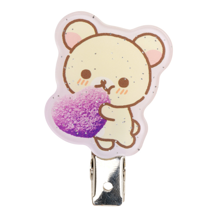 ヘアクリップ リラックマ×ピュレグミ コリラックマ&チャイロイコグマ