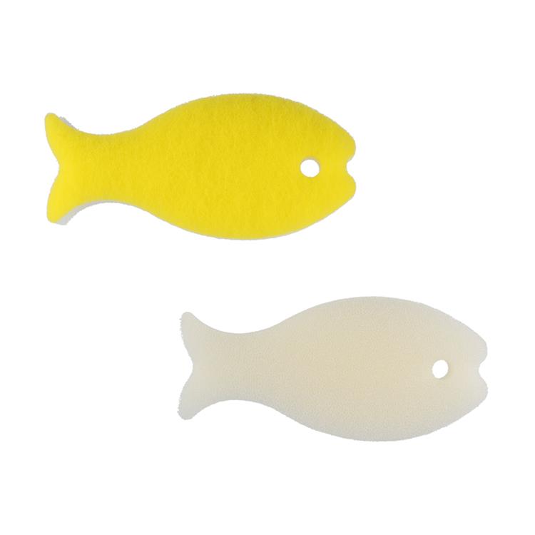 おさかなスポンジ ご挨拶ギフトセット ライトイエロー・ホワイト 2個入 ライトイエロー・ホワイト