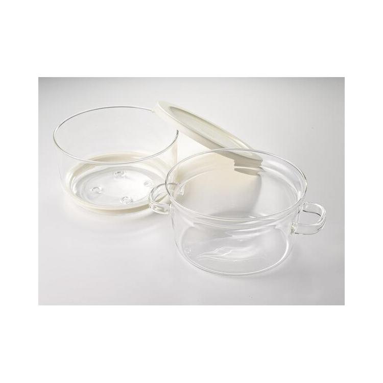 ガラスのせいろ蒸し器 クリア