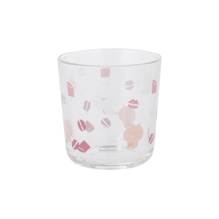 ガラスタンブラー うさまるメイクアップ