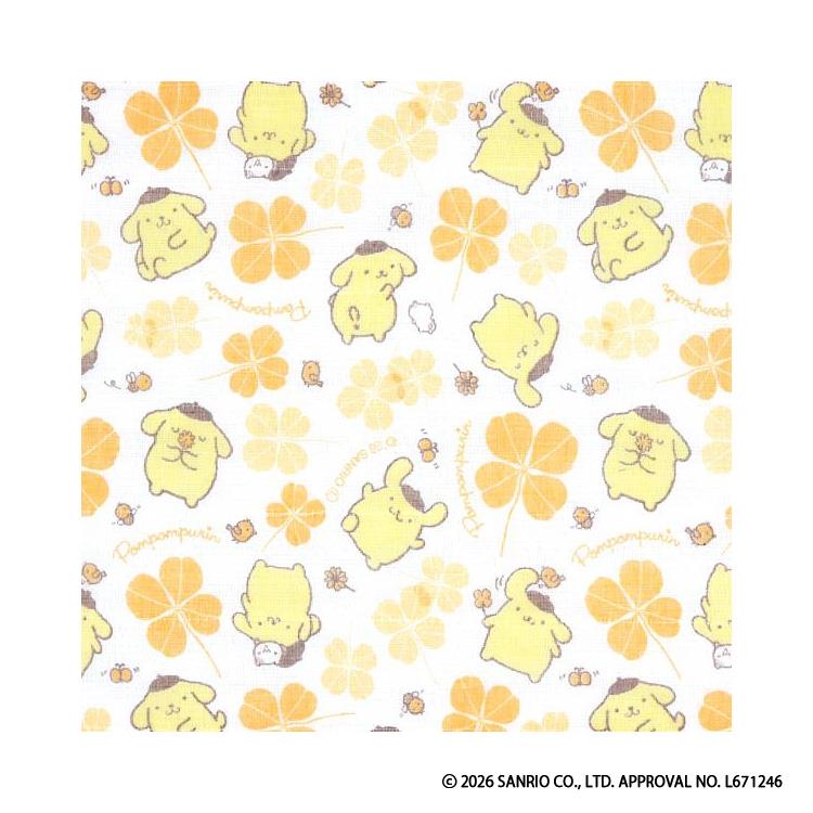 白雪友禅ふきん 30×40cm ポムポムプリン