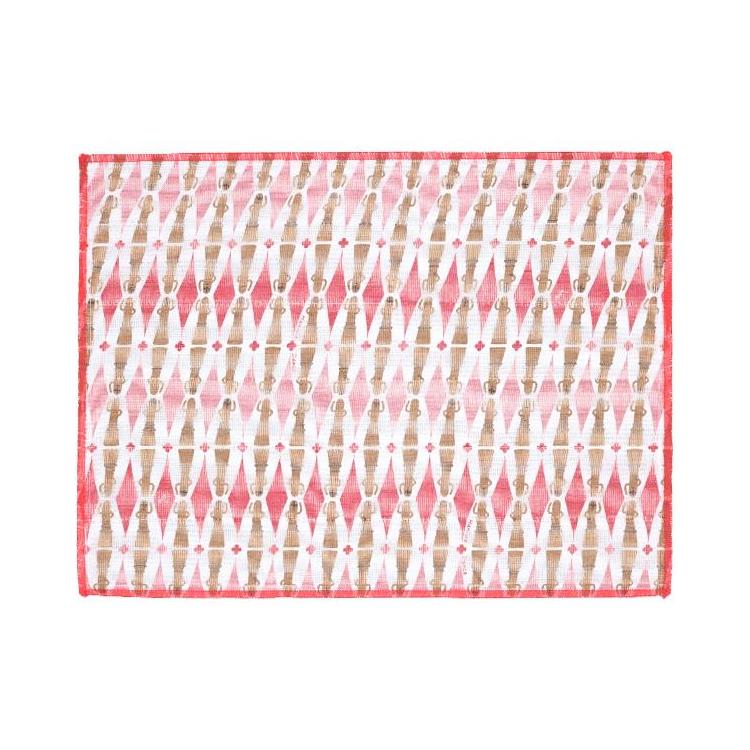 白雪ふきん 色かがり 30×40cm ハニワ ピンク ハニワ ピンク