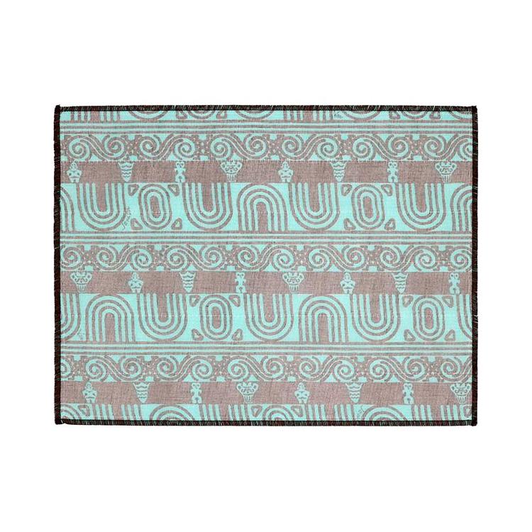 白雪ふきん 色かがり 30×40cm ジョウモン ミント ジョウモン ミント