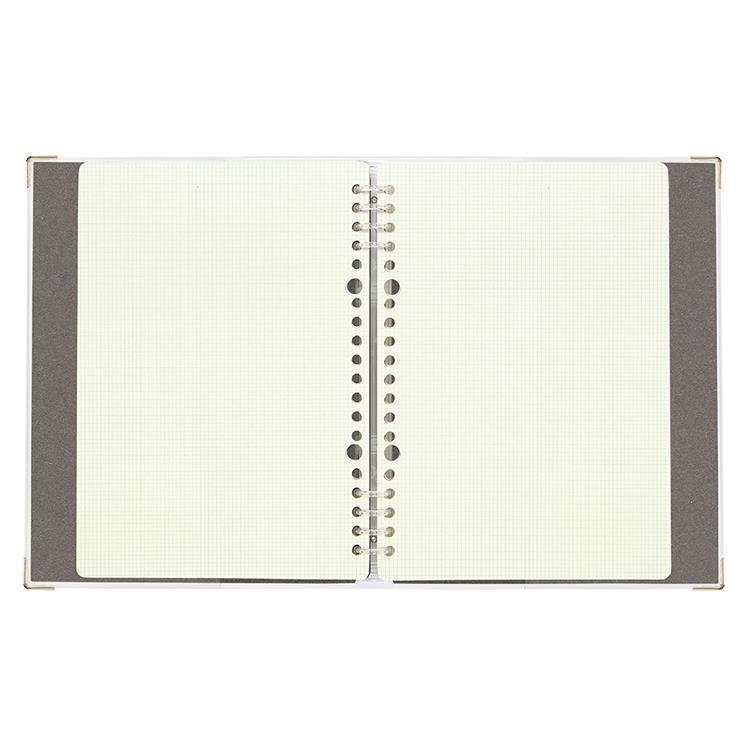 2mmグリッド バインダーノート A5 チャコール チャコール