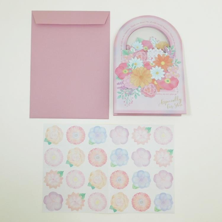 フラワーバッグ色紙 ピンク ピンク