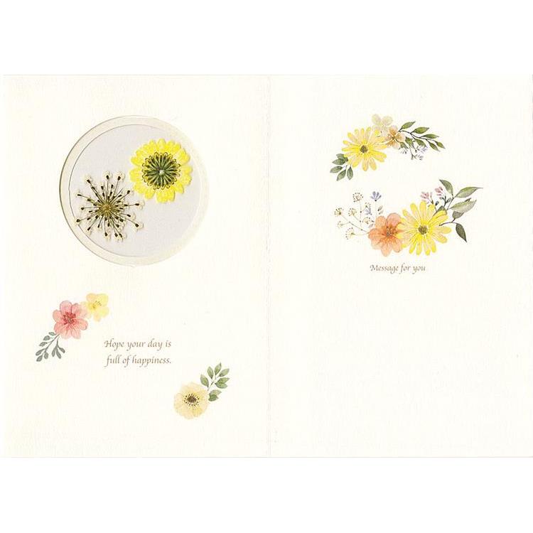 バースデーカード フラワー イエロー