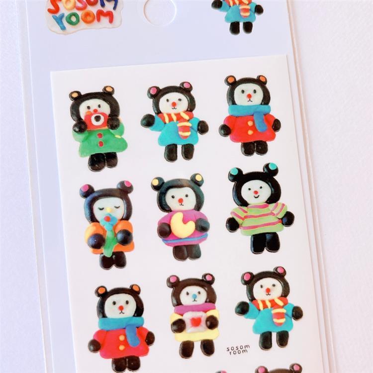 シートシール sosom room チャビーベア チャビーベア