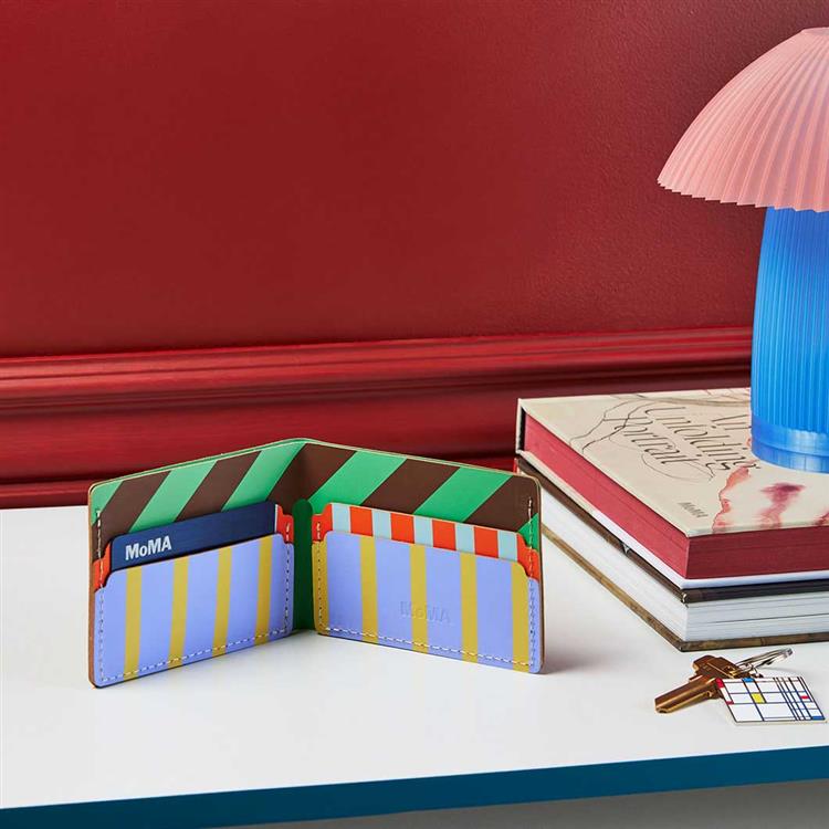 Dusen Dusen リサイクルレザー ビルフォールド ウォレット Stripe