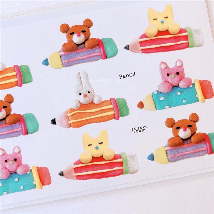 シートシール sosom room ペンシル ペンシル
