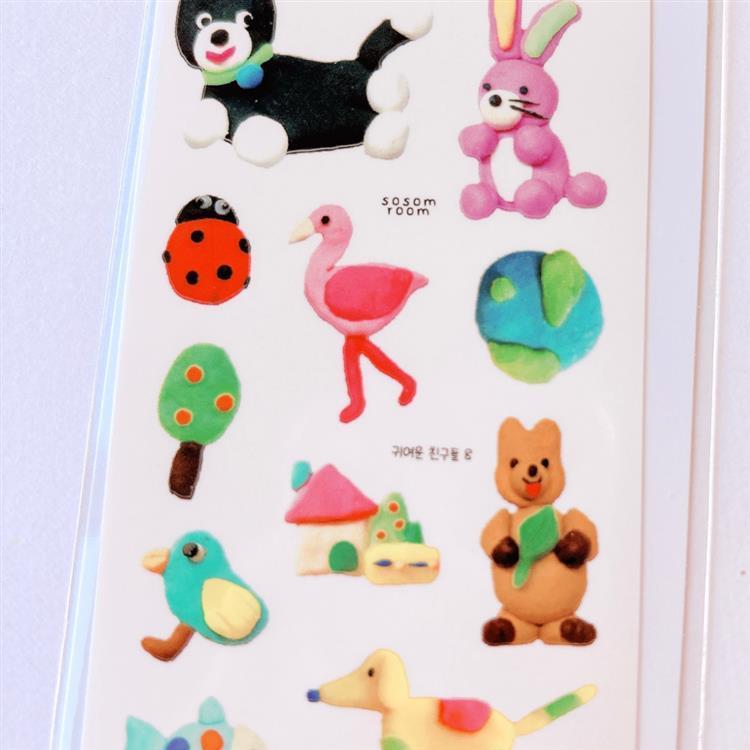 シートシール sosom room キュートフレンズ 8 キュートフレンズ 8