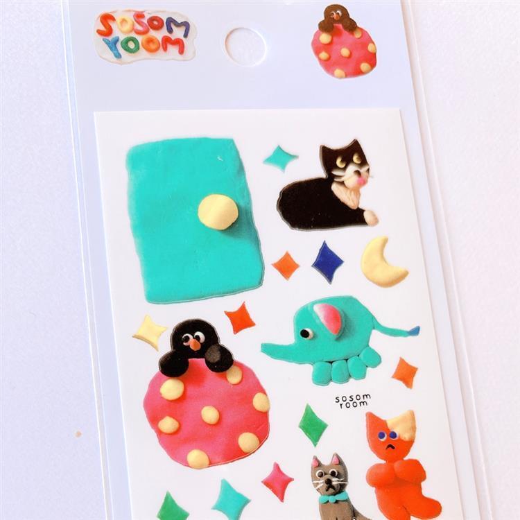 シートシール sosom room キュートフレンズ 4 キュートフレンズ 4