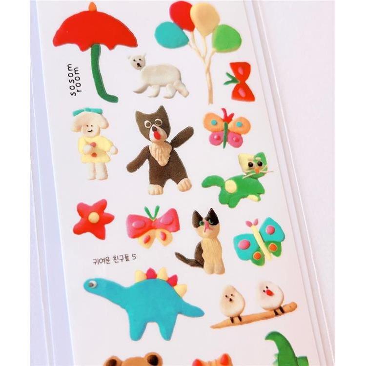 シートシール sosom room キュートフレンズ 5 キュートフレンズ 5