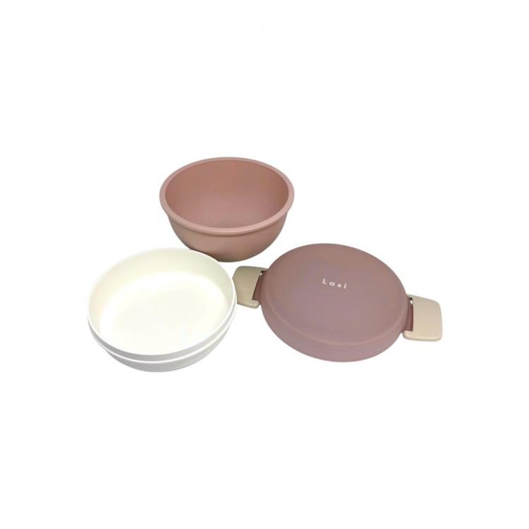 ランチボウル 700ml ピンク×グリーン お弁当箱 ピンク×グリーン