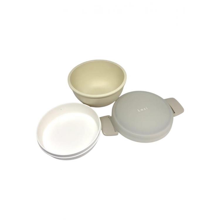 ランチボウル 700ml アイボリー×ピンク お弁当箱 アイボリー×ピンク