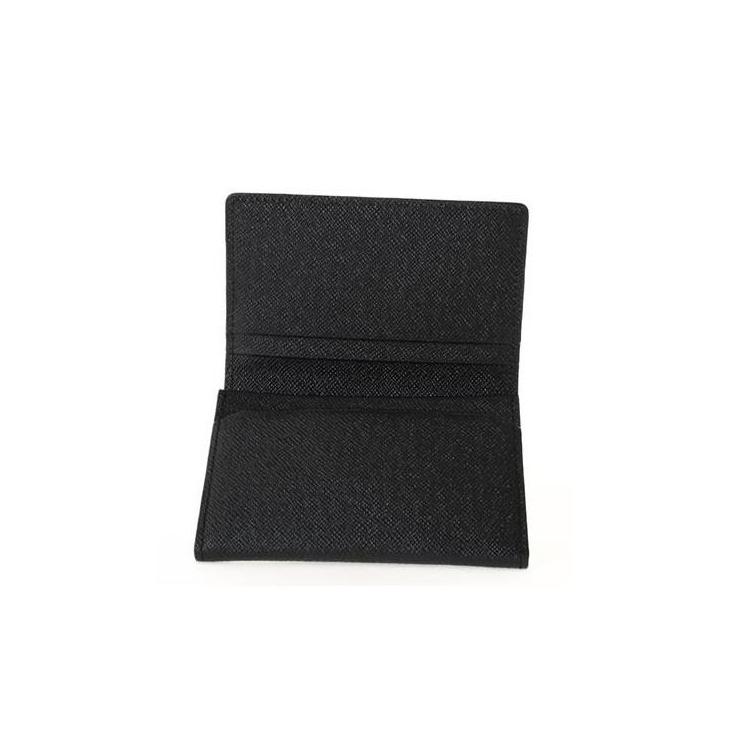 サフィアーノ 名刺入れ ゴートレザー ブラック ブラック