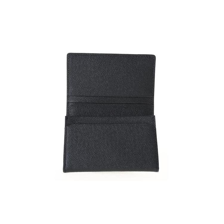 サフィアーノ 名刺入れ ゴートレザー ネイビー ネイビー