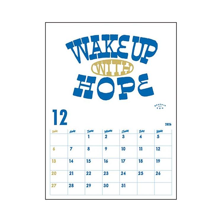 2026年1月始まりカレンダー 壁掛け チョークボーイ